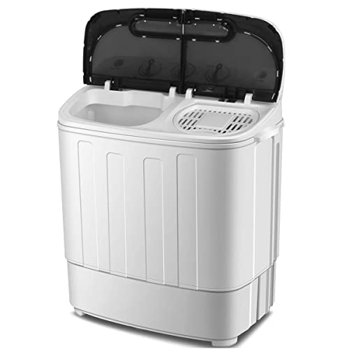 SUPER DEAL Compact Mini Twin Tub Washing Machine