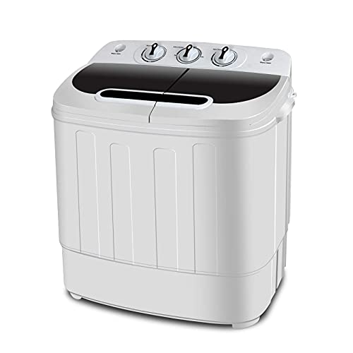 SUPER DEAL Compact Mini Twin Tub Washing Machine