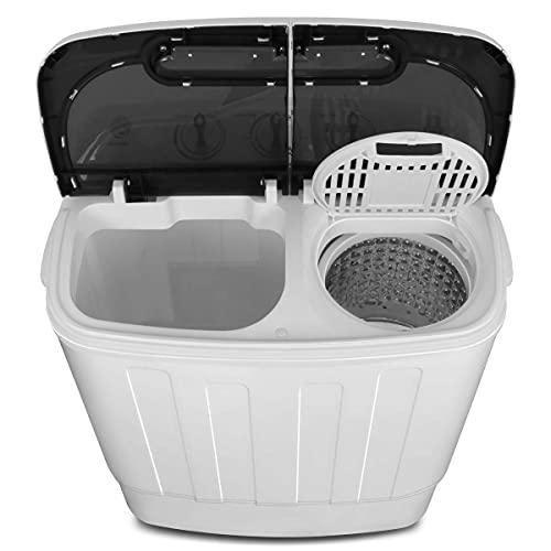 SUPER DEAL Compact Mini Twin Tub Washing Machine