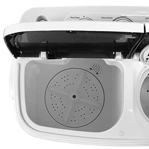 SUPER DEAL Compact Mini Twin Tub Washing Machine