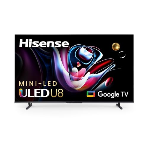 Hisense 100-Inch Class U8 Series Mini-LED ULED 4K UHD Google Smart TV (100U8K)