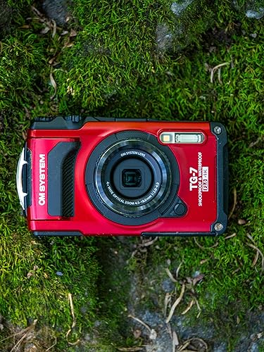 OM SYSTEM Tough TG-7 Red Underwater Camera