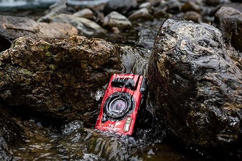 OM SYSTEM Tough TG-7 Red Underwater Camera