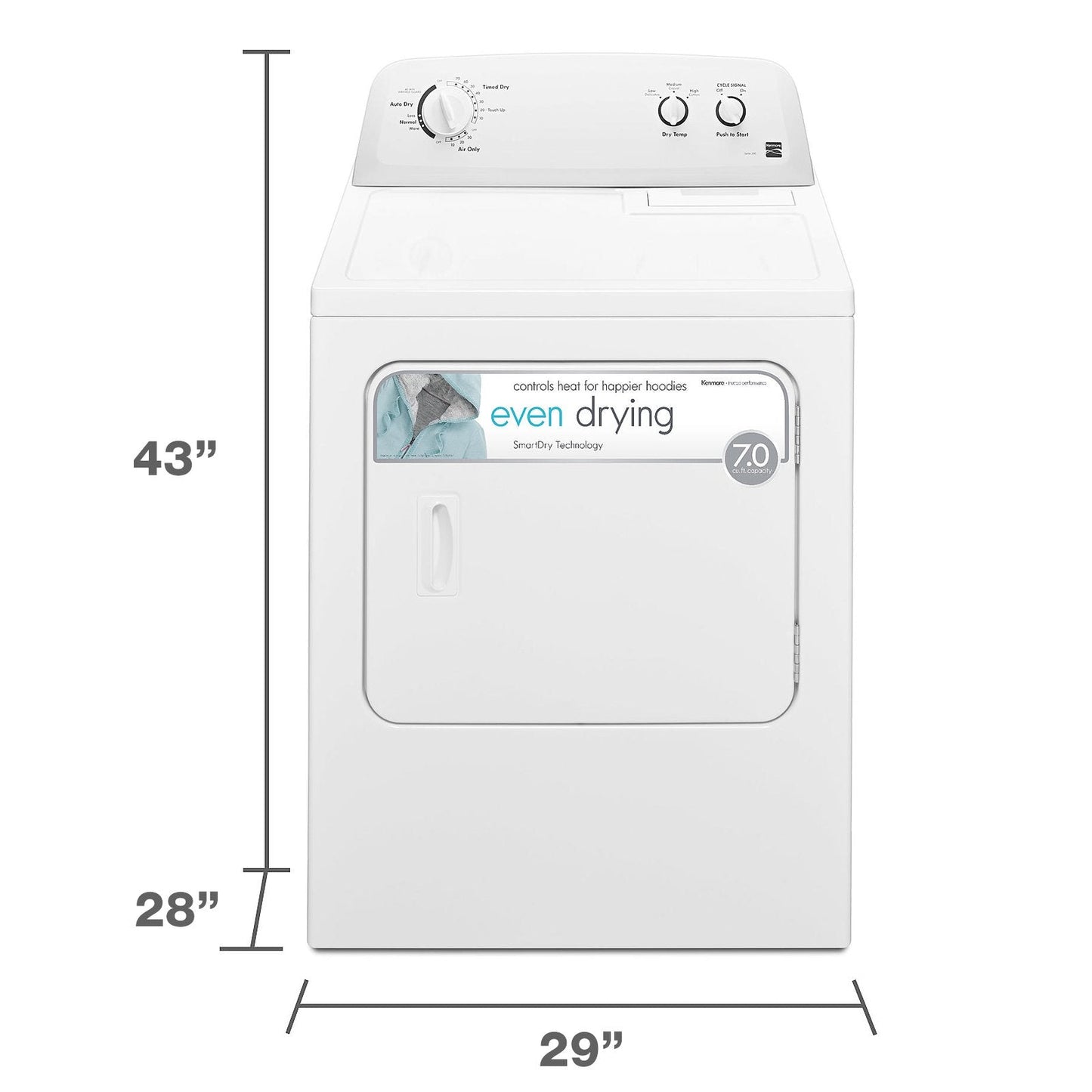 Kenmore 29" Front Load Electric Dryer