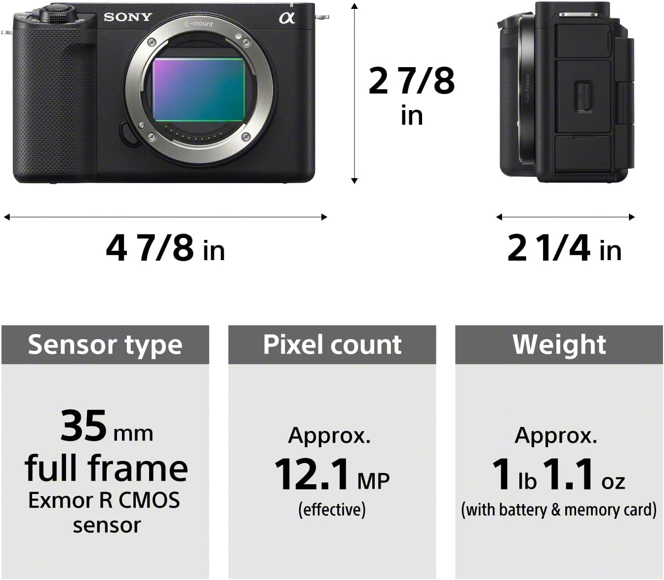 Sony Alpha ZV-E1 Full-frame Interchangeable Lens Mirrorless Vlog Camera