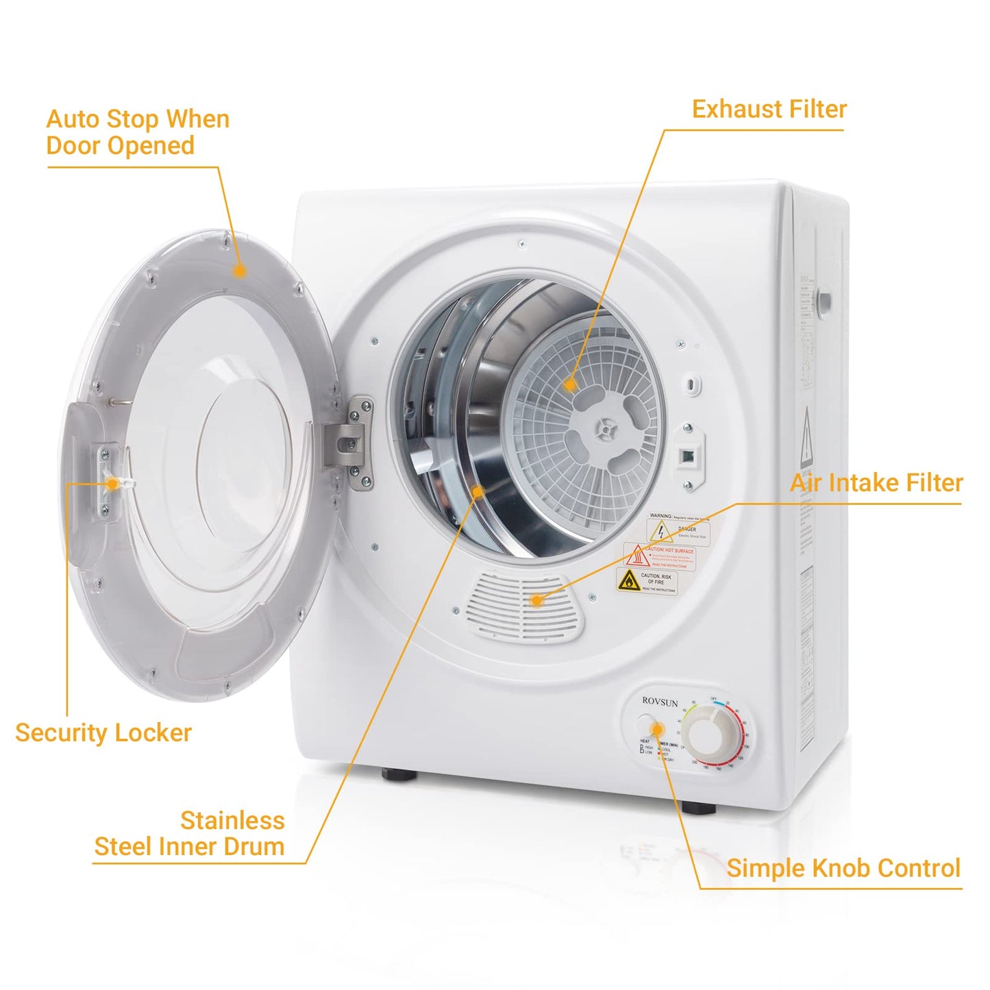 ROVSUN 110V Portable Clothes Dryer