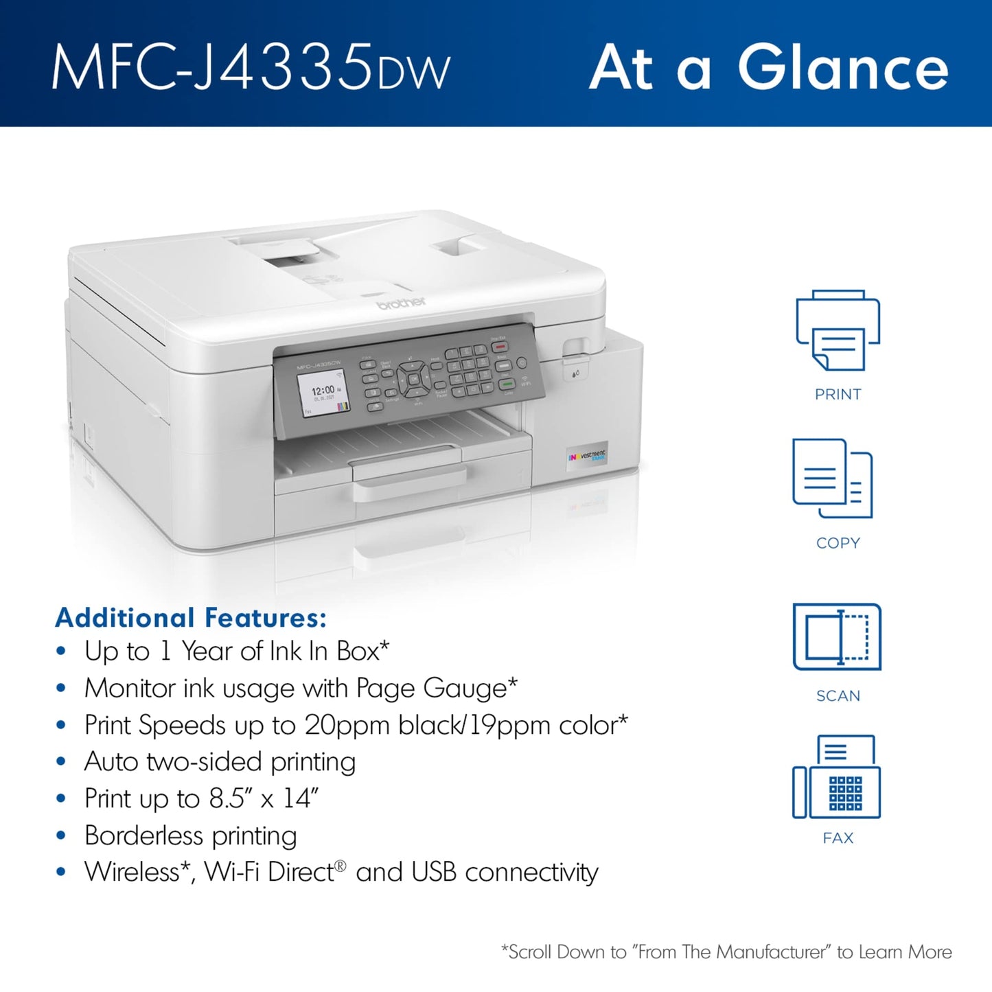 Brother MFC-J4335DW All-in-One Printer