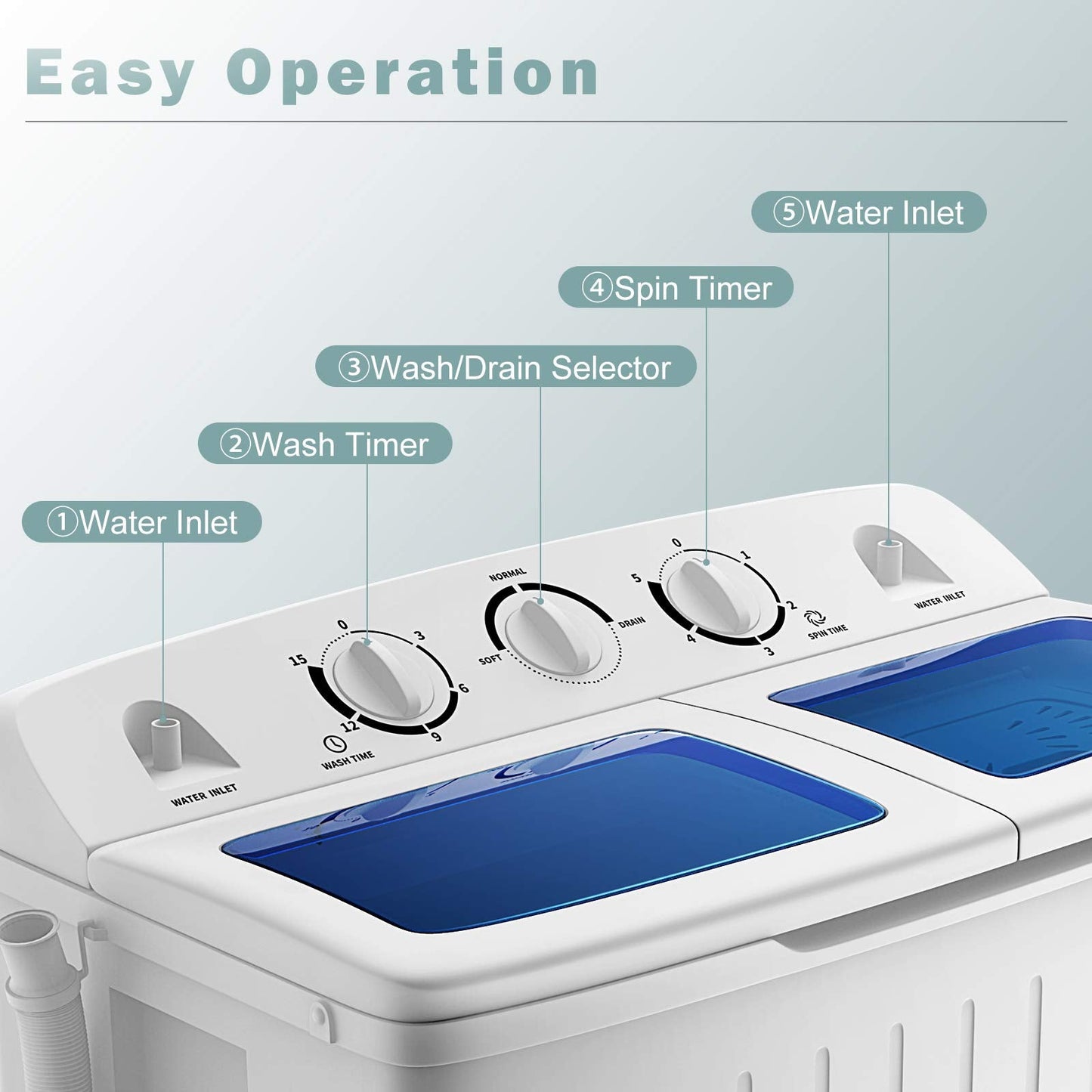 COSTWAY Portable Washing Machine