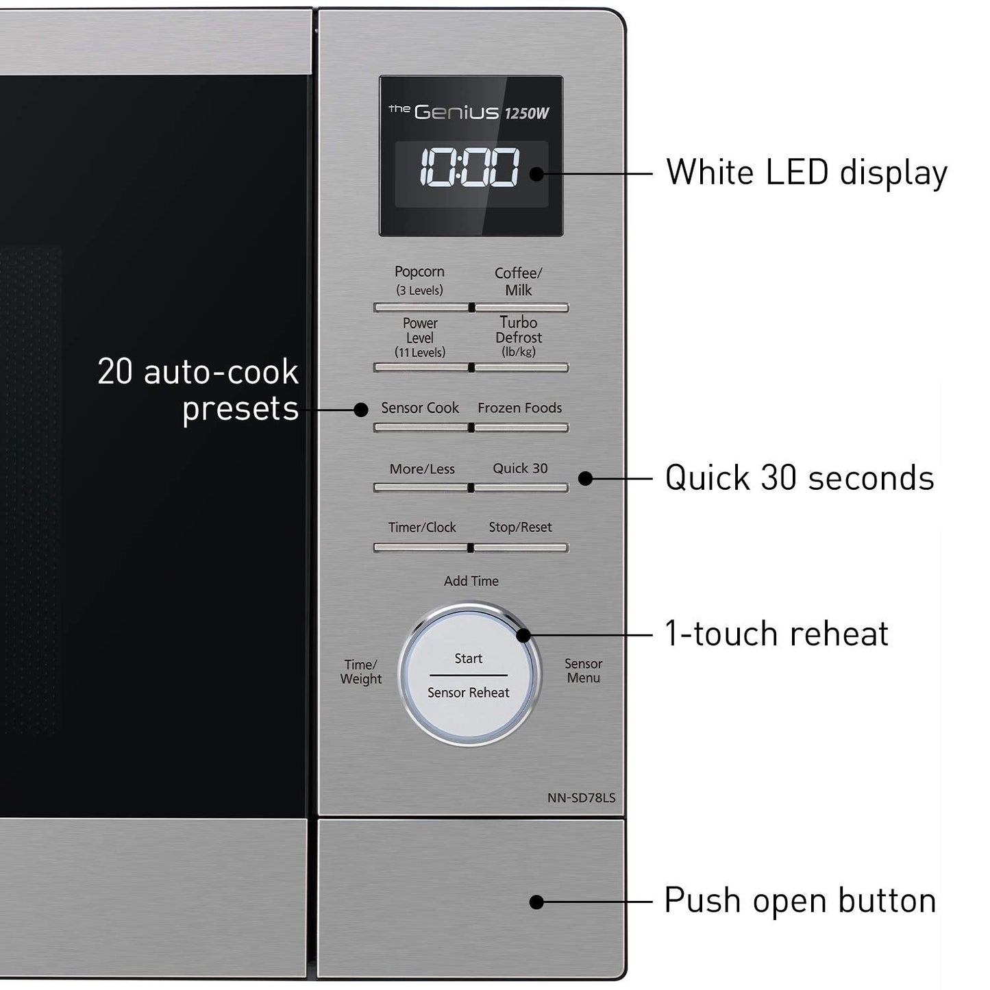 Panasonic 1.6 cu.ft Cyclonic Inverter Countertop Microwave Oven