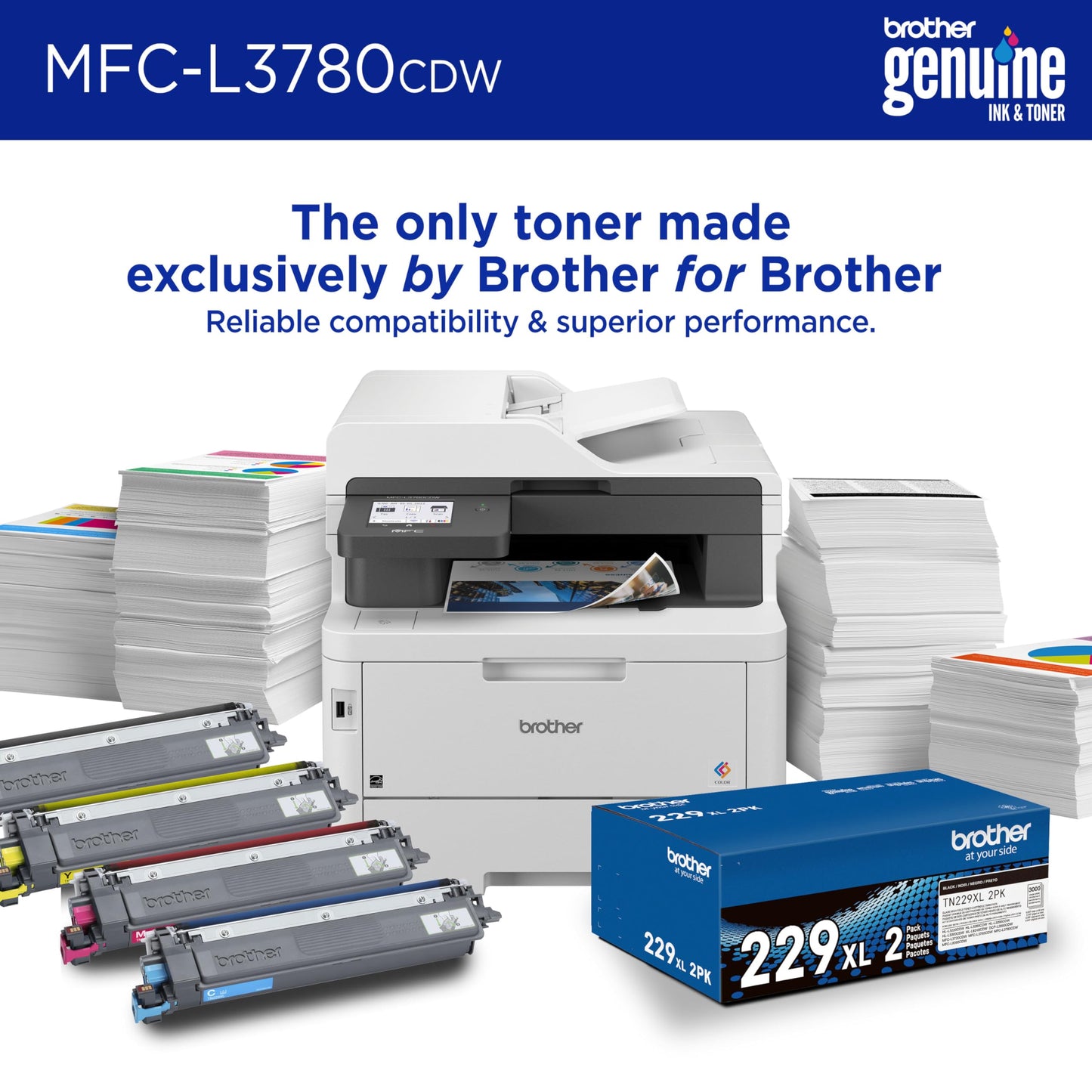 Brother MFC-L3780CDW Wireless Digital Color All-in-One Printer